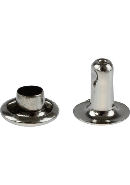 200 Takım 6mm Yuvarlak Demir Perçinler Perçinleme, Dekorasyon, Sıkma Vb. Için En Hızlı Çiviler - Gümüş (Yurt Dışından)