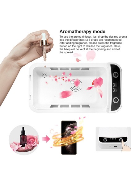 USB + Plug-In Uv Ultraviyole Diş Fırçası Cep Telefonu Dezenfeksiyon Kutusu Ev Kablosuz Hızlı Şarj Taşınabilir Sterilizatör (Yurt Dışından) fırsatları