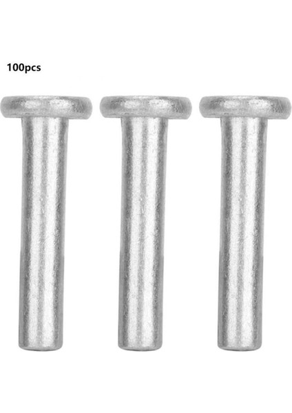 100 Adet GB867 M4 Düz Kafa Alüminyum Perçin Bağlantı Elemanları (Yurt Dışından)