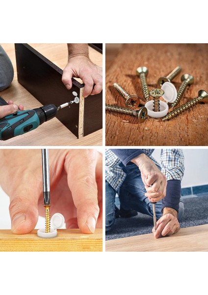 Menteşeli Vidalı Kapak Kapakları, 100 Adet Plastik Vida Koruma Kapakları, Katlanır Vidalı Geçmeli Kapaklar Yıkayıcı Çevirme Üstleri C (Yurt Dışından) fırsatları