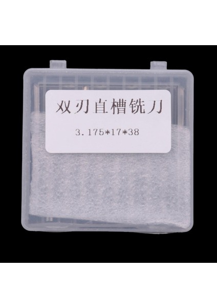 20 Adet 2 Flüt Cnc Freze Uçları 3.175MM Düz Yuvası Tungsten Çelik Freze Kesici Ahşap Mdf Plastik (Yurt Dışından)