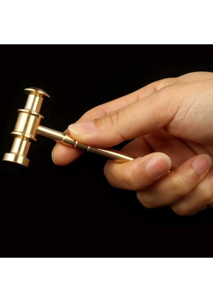Yüksek Kaliteli Pirinç L150MM Katı Çekiç Dıy Manuel Çekiç Saat Tamir Çekiç Deri Çekiç El Aleti Parçaları (Yurt Dışından)
