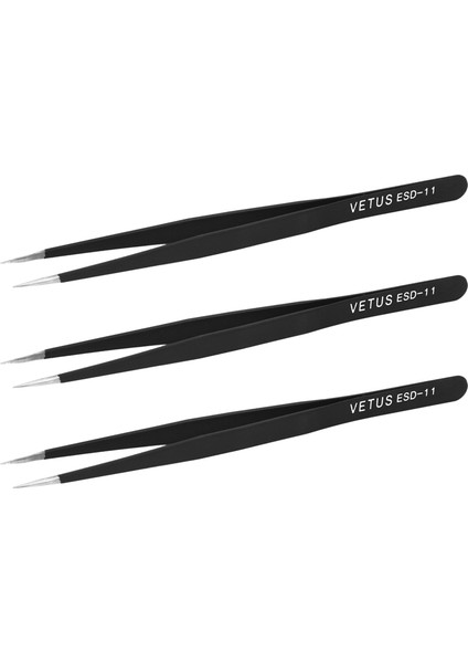 3x Vetus Anti-Statik, Konik Uçlu Cımbız/pense, Düz Pense Aleti 13,97 cm Uzunlukta (Yurt Dışından)