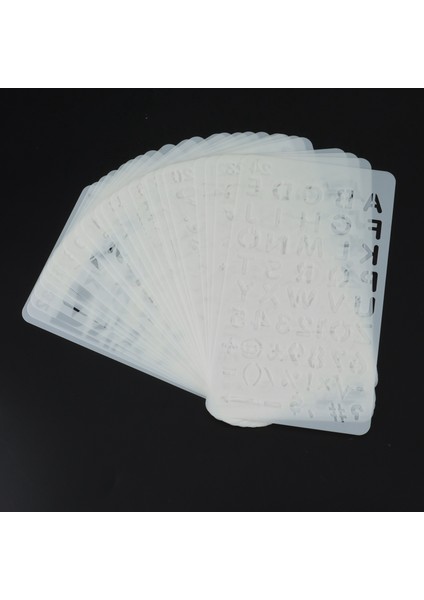 Jaeee 24 Parça Verimlilik Stencil Dergisi Stencil Plastik Planlayıcısı Zaman Tasarrufu Planlayıcısı Oluşturma Için Dıy Çizim Şablonu (Yurt Dışından)