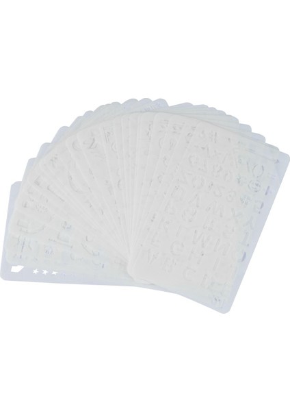 Jaeee 24 Parça Verimlilik Stencil Dergisi Stencil Plastik Planlayıcısı Zaman Tasarrufu Planlayıcısı Oluşturma Için Dıy Çizim Şablonu (Yurt Dışından)