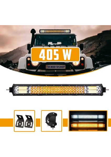 33" 144 Led Off Road Bar 80 cm