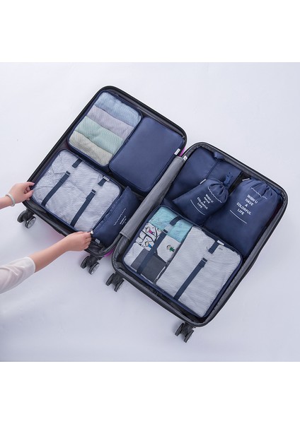 Sekiz Parçalı Bavul Kıyafet Saklama Çantası Seti (Yurt Dışından)