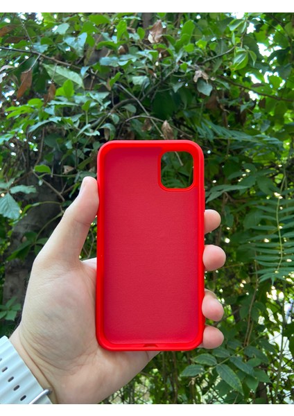 Meri Case Apple iPhone 11 Uyumlu Logolu Içi Kadife Lansman Kılıf Arka Kapak