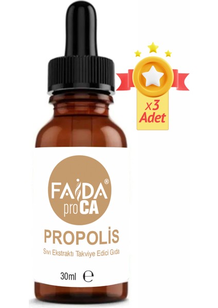 Proca Propolis Ekstraktı Suda Çözünür Damla 3'lü 30 ml
