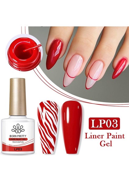 Born Pretty 10ml Nail Art Painting Çizim Jeli  Lp03 (57196)