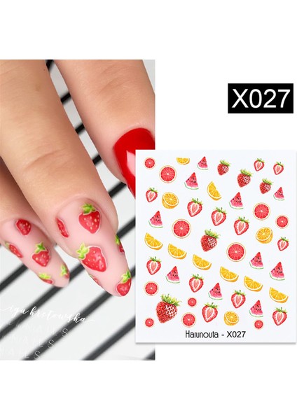 Su Transferli Nail Art Sticker X027 (49831-27)