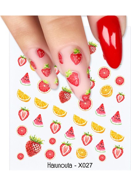 Su Transferli Nail Art Sticker X027 (49831-27)