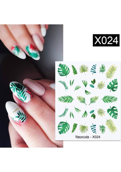 Su Transferli Nail Art Sticker X024 (49831-24)