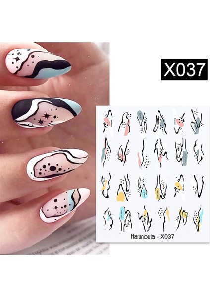 Su Transferli Nail Art Sticker X037 (49831-37)