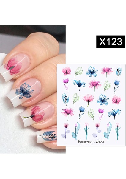 Su Transferli Nail Art Sticker X123 (53013-23)