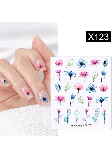 Su Transferli Nail Art Sticker X123 (53013-23)