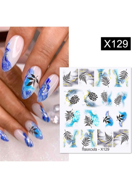 Su Transferli Nail Art Sticker X129 (53622-5)