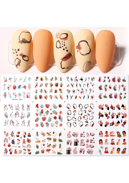 Su Transferli Nail Art Sticker D001 (51025-1)