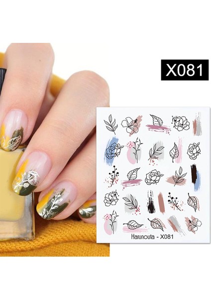Su Transferli Nail Art Sticker X081 (52340-1) indirimleri