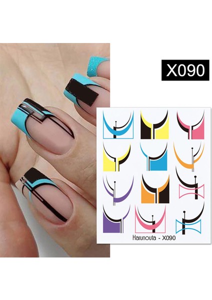 Su Transferli Nail Art Sticker X090 (52340-10)