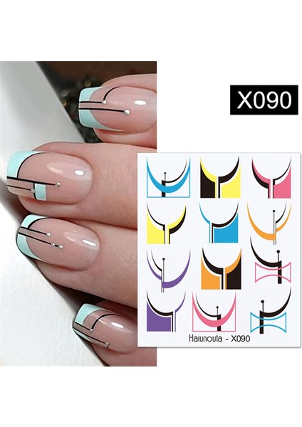 Su Transferli Nail Art Sticker X090 (52340-10)