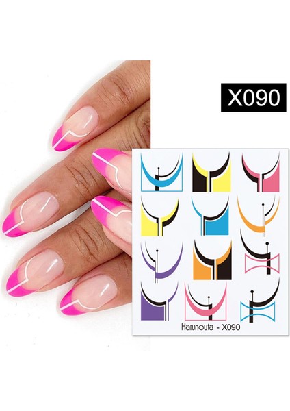 Su Transferli Nail Art Sticker X090 (52340-10)