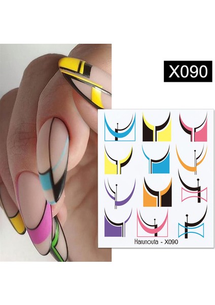 Su Transferli Nail Art Sticker X090 (52340-10)