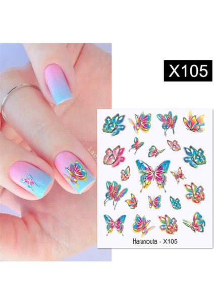 Su Transferli Nail Art Sticker X105 (53013-5)