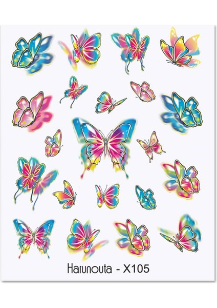 Su Transferli Nail Art Sticker X105 (53013-5)