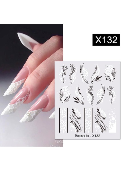 Su Transferli Nail Art Sticker X132 (53622-8)