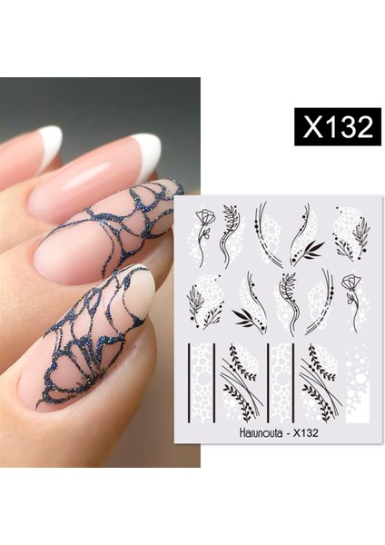 Su Transferli Nail Art Sticker X132 (53622-8)