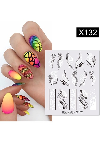 Su Transferli Nail Art Sticker X132 (53622-8)