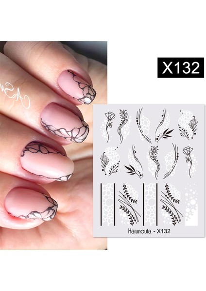 Su Transferli Nail Art Sticker X132 (53622-8)