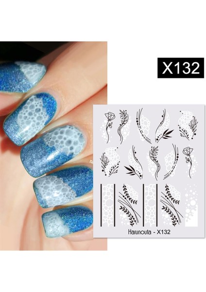 Su Transferli Nail Art Sticker X132 (53622-8)