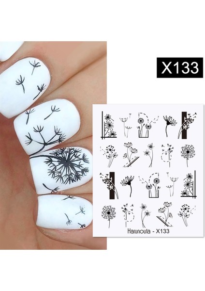 Su Transferli Nail Art Sticker X133 (53622-9)