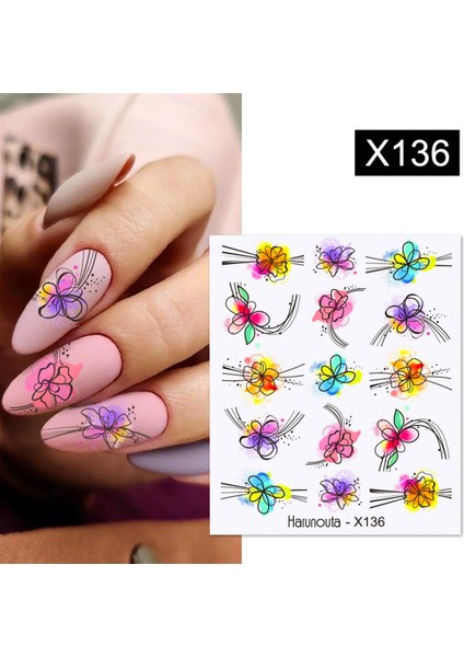 Su Transferli Nail Art Sticker X136 (53925-2) fiyatları