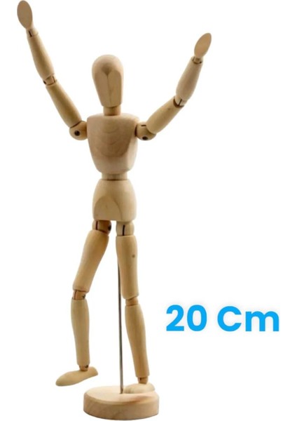 Ahşap Model Manken Eskiz Mankeni 20 cm