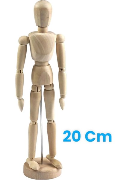 Ahşap Model Manken Eskiz Mankeni 20 cm
