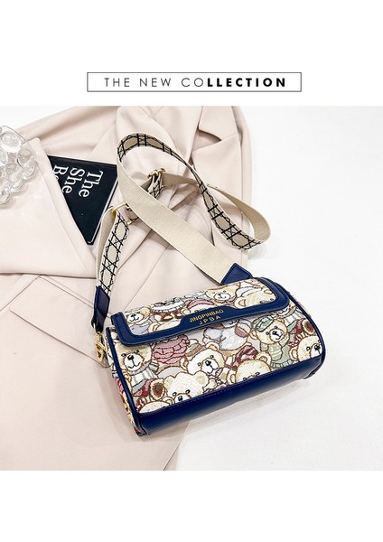 Gündelik Kadın Çantası Ayı Desenli Crossbody Çanta Omuz Çantası (Yurt Dışından)