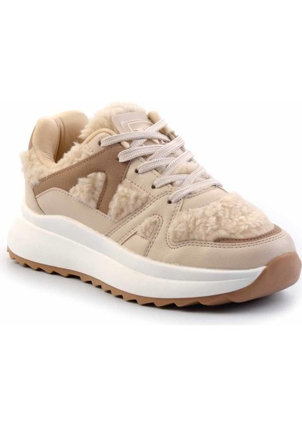 Bej Kürklü Kadın Sneaker K01412200097 modelleri