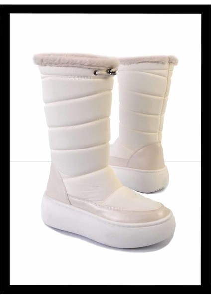Mat Ekru Paraşüt Kadın Bot & Bootie K02102011667