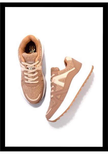 Vizon Kürklü Kadın Sneaker K01412200097
