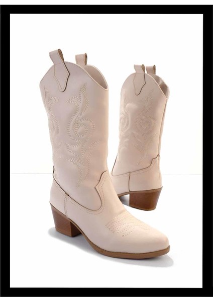 Bej Kadın Bot & Bootie K02217100709