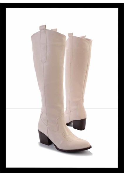 Bej Kadın Çizme K03828025009