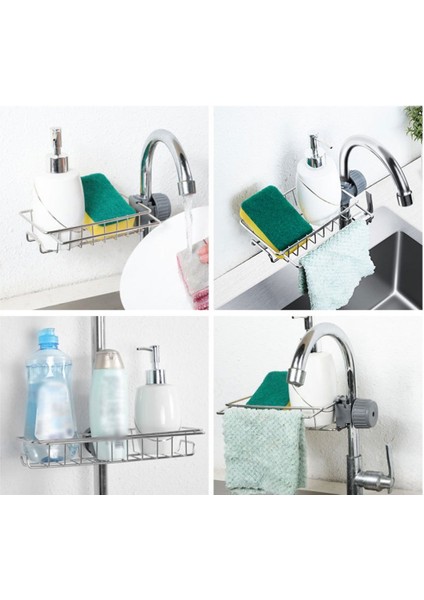 Mutfak Musluk Rafı Demir Paslanmaz Çelik Drenaj Enkaz Depolama Rafı Yaratıcı Mutfak Bitirme Ayarlanabilir Raf (Yurt Dışından) modelleri