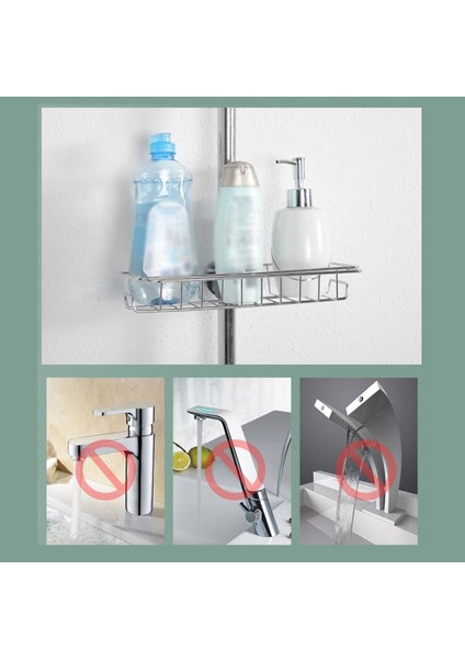 Mutfak Musluk Rafı Demir Paslanmaz Çelik Drenaj Enkaz Depolama Rafı Yaratıcı Mutfak Bitirme Ayarlanabilir Raf (Yurt Dışından) fırsatları