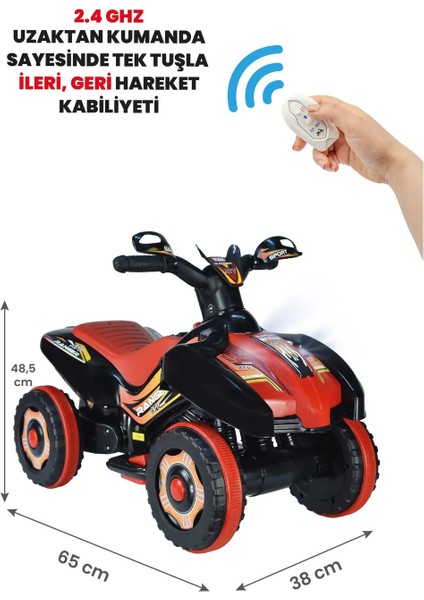 Kumandalı Akülü Araba 6 Volt 2-4 Yaş