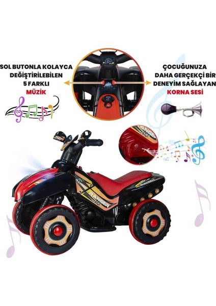 Kumandalı Akülü Araba 6 Volt 2-4 Yaş