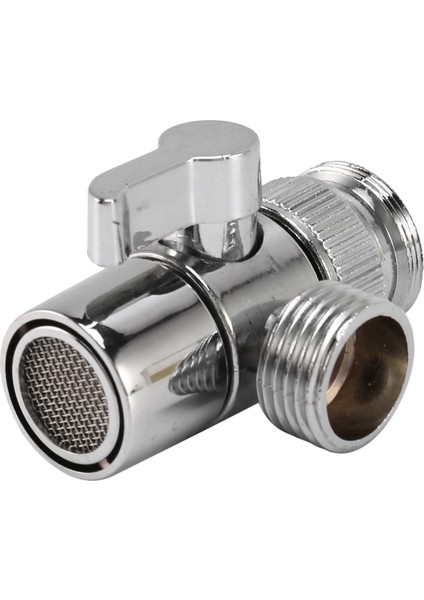 2x Musluk Vanası Yönlendirici Lavabo Vanası Su Musluğu Musluk Splitter Adaptörü Ev Banyo Mutfak Yönlendirici (Yurt Dışından)