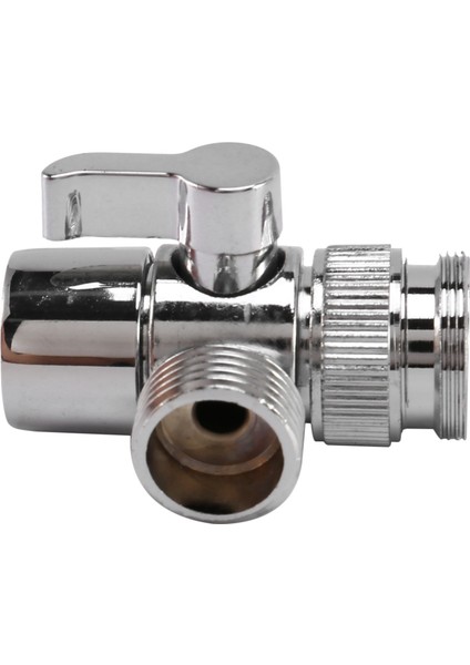 2x Musluk Vanası Yönlendirici Lavabo Vanası Su Musluğu Musluk Splitter Adaptörü Ev Banyo Mutfak Yönlendirici (Yurt Dışından)